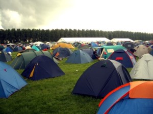 lots of tents